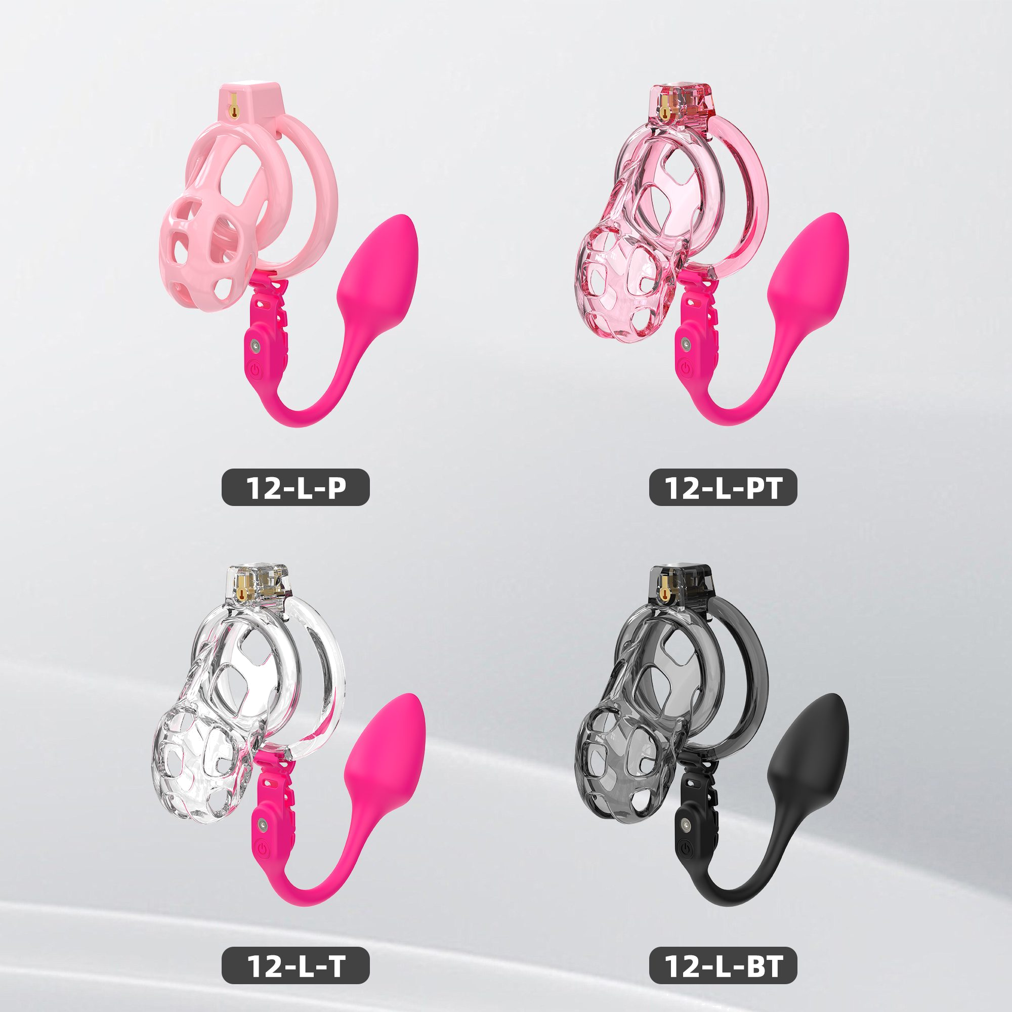 Generation 12Soft Silicone
(with Anal Plug) Chastity Cage Set - detail 1
