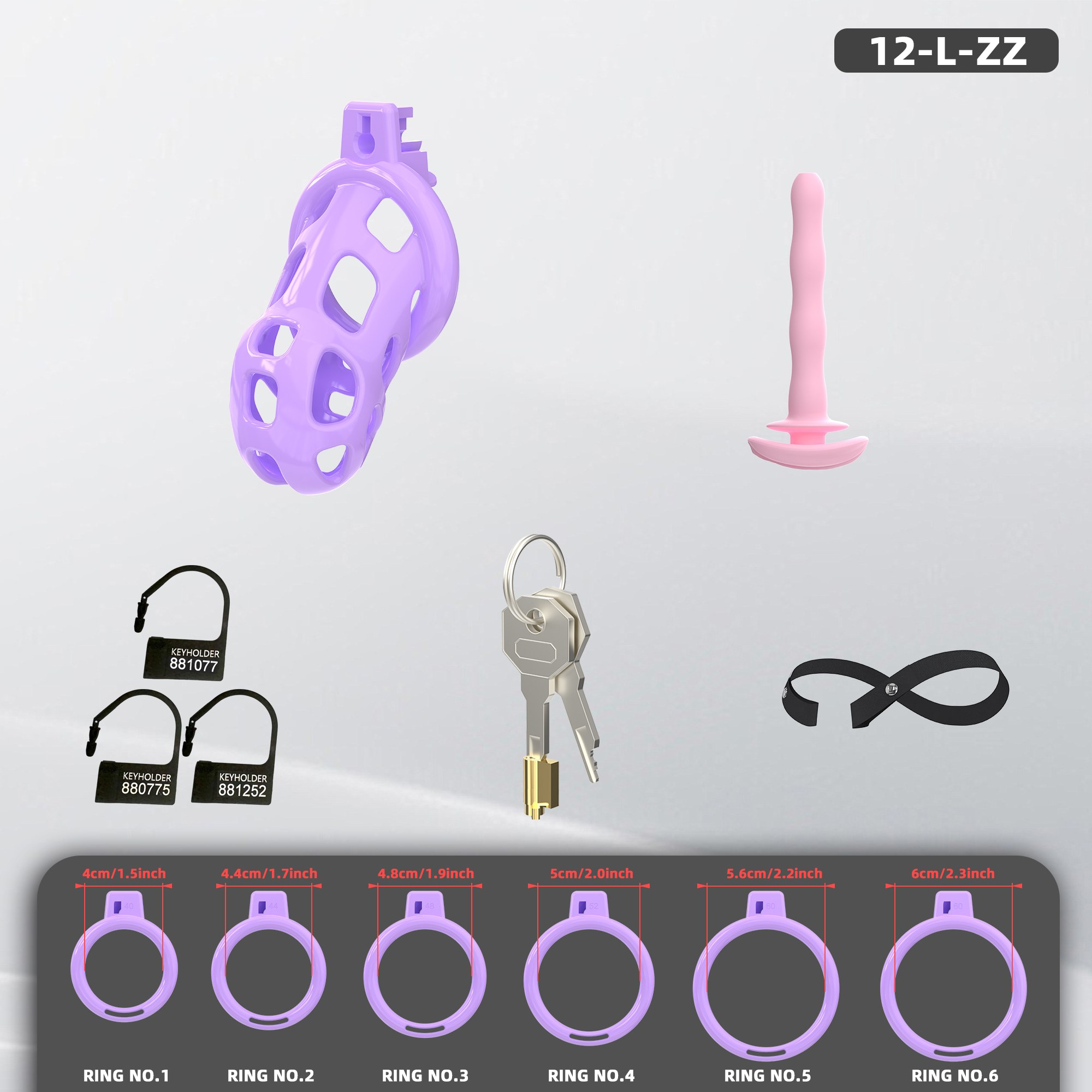 Generation 12 Chastity Cage Set - detail 1