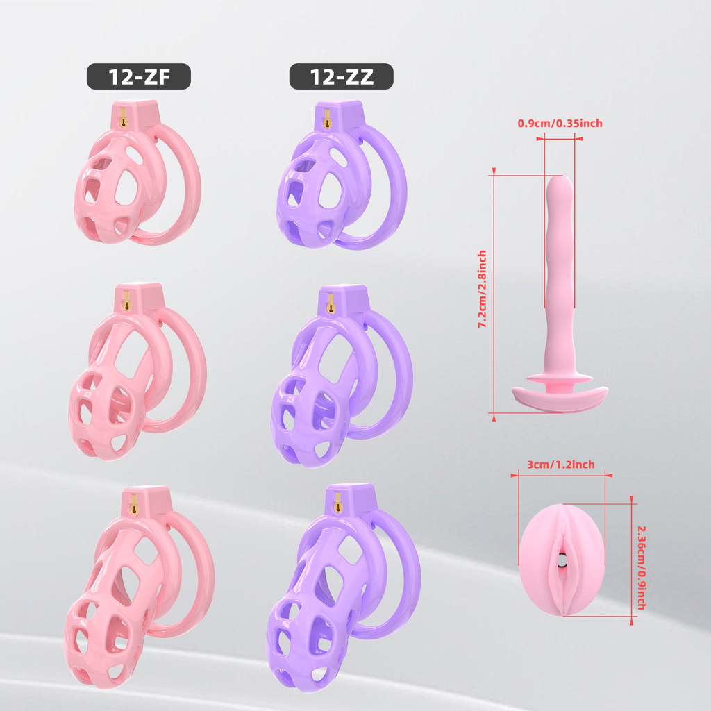 Generation 12 Chastity Cage Set - main image