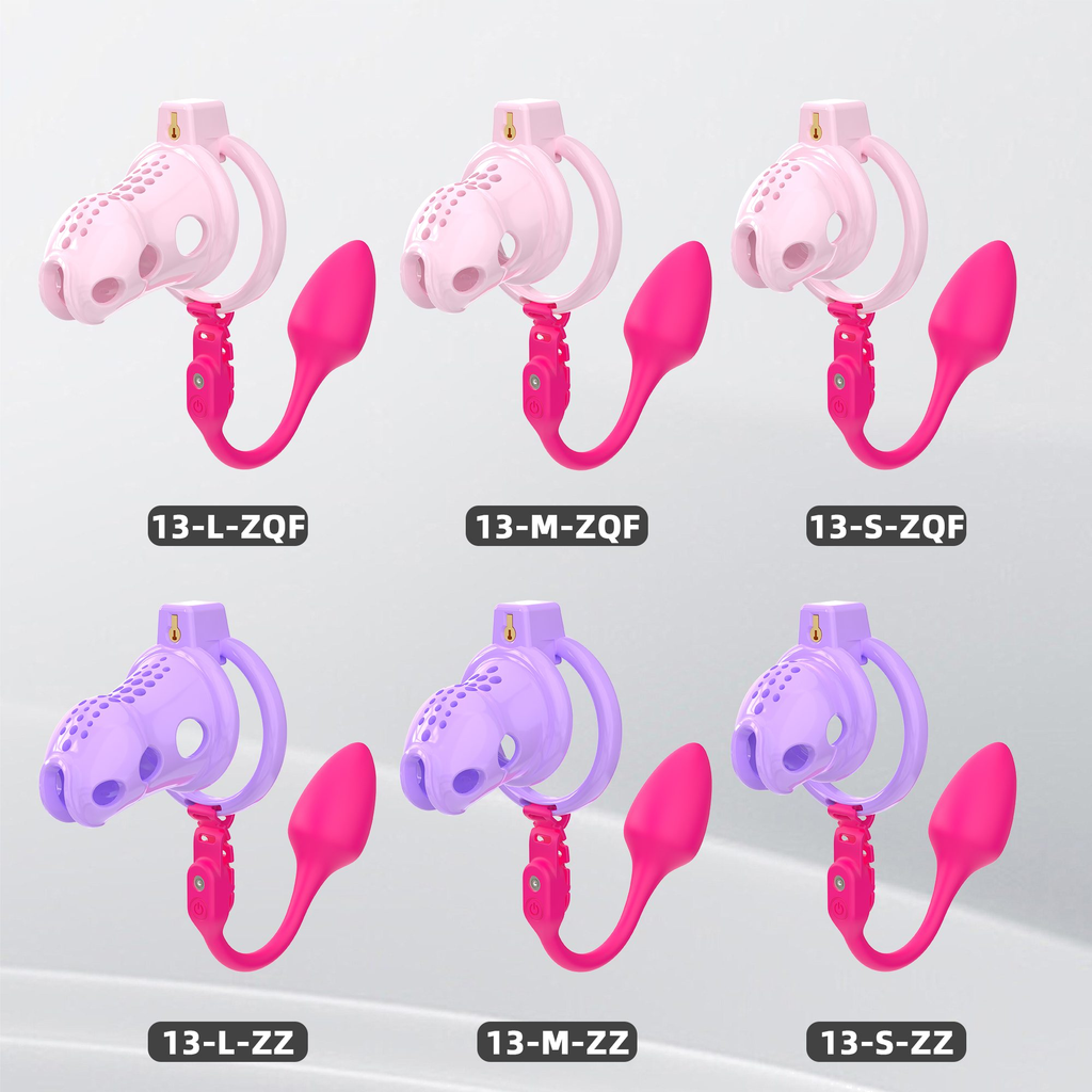 Generation 13Soft Silicone
(with Anal Plug) Chastity Cage Set - main image