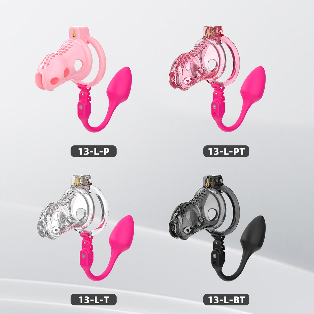 Generation 13Soft Silicone
(with Anal Plug) Chastity Cage Set - detail 1