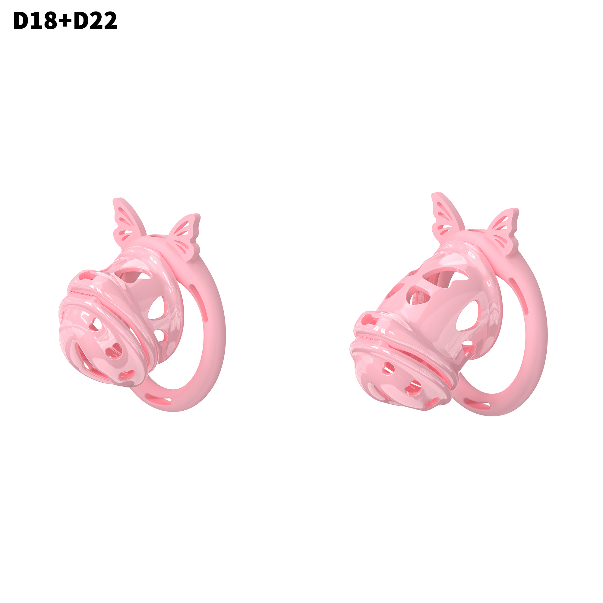 D18 Dual-Lock Chastity Set with D22-B - detail 1