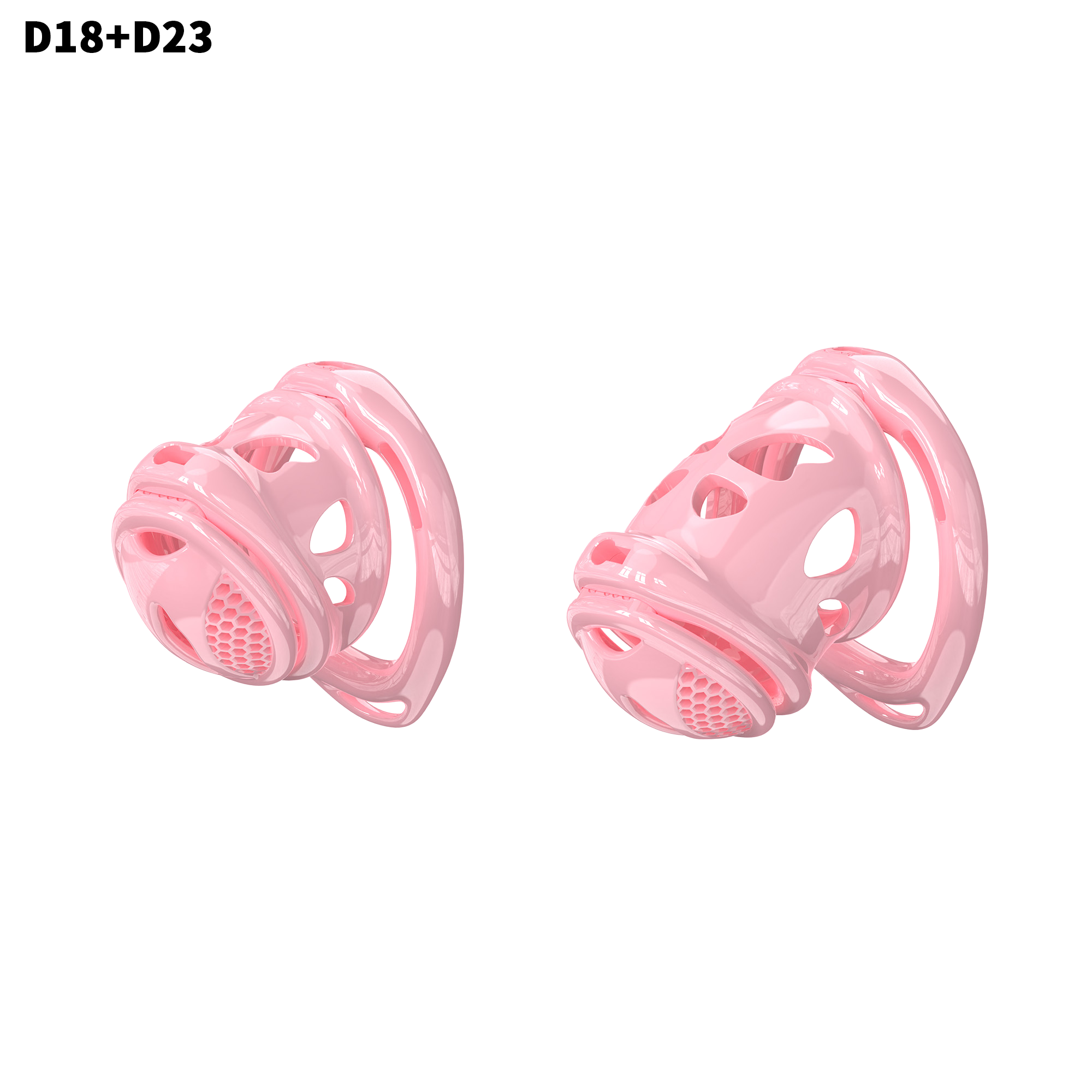 D18 Dual-Lock Chastity Set with D23-B - main image
