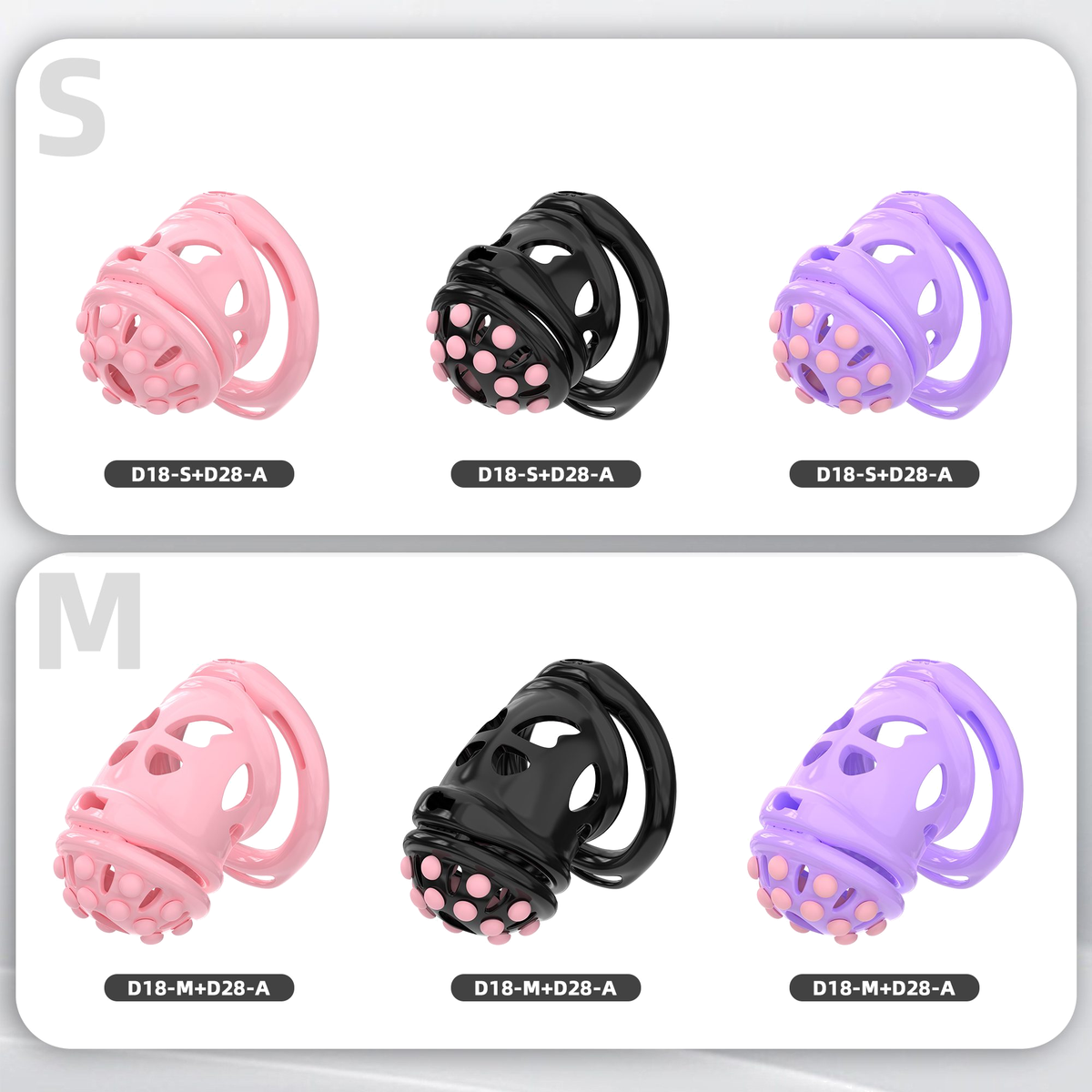 D18 Dual-Lock Chastity Set with D28-A - main image