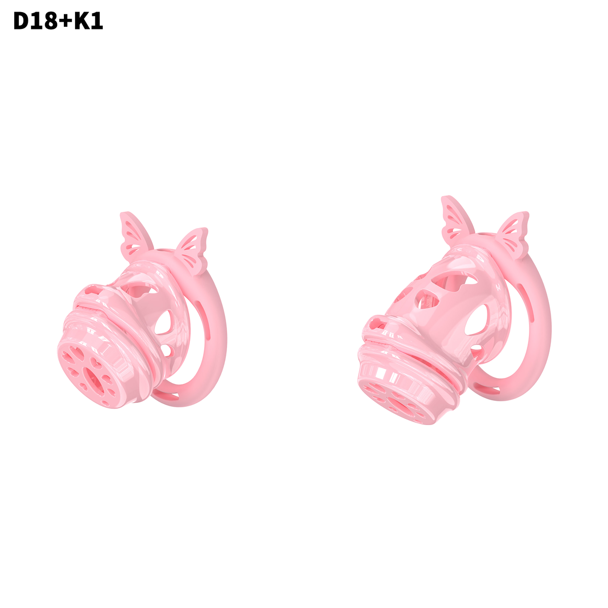 D18 Dual-Lock Chastity Set with K1-B - detail 1