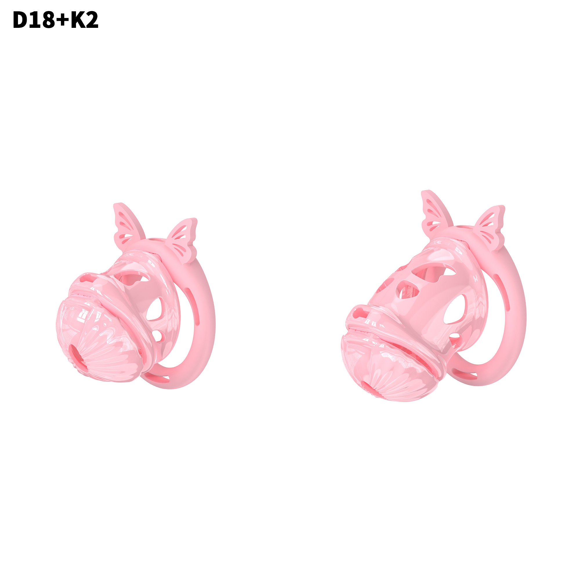 D18 Dual-Lock Chastity Set with K2-A - detail 1