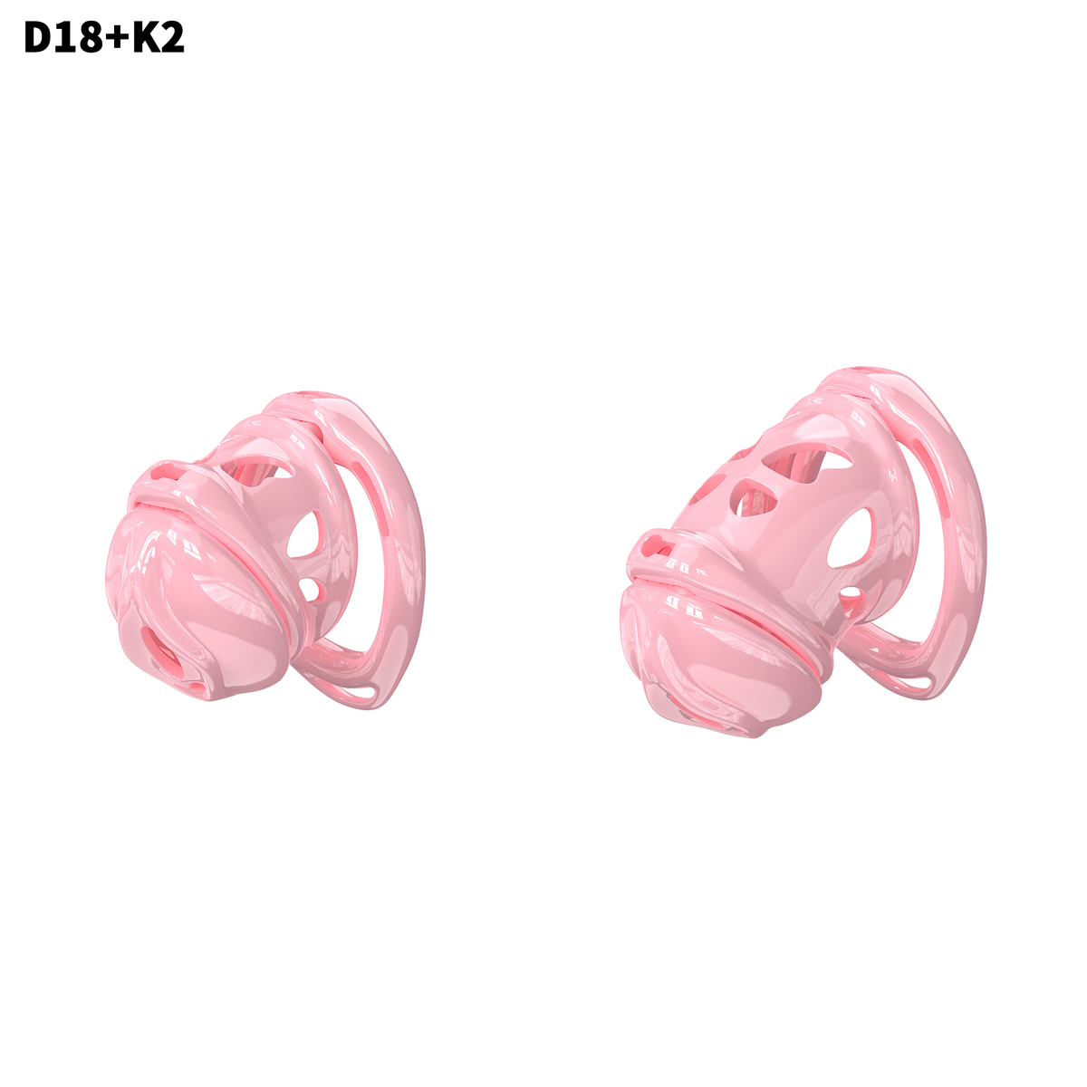 D18 Dual-Lock Chastity Set with K2-C - main image