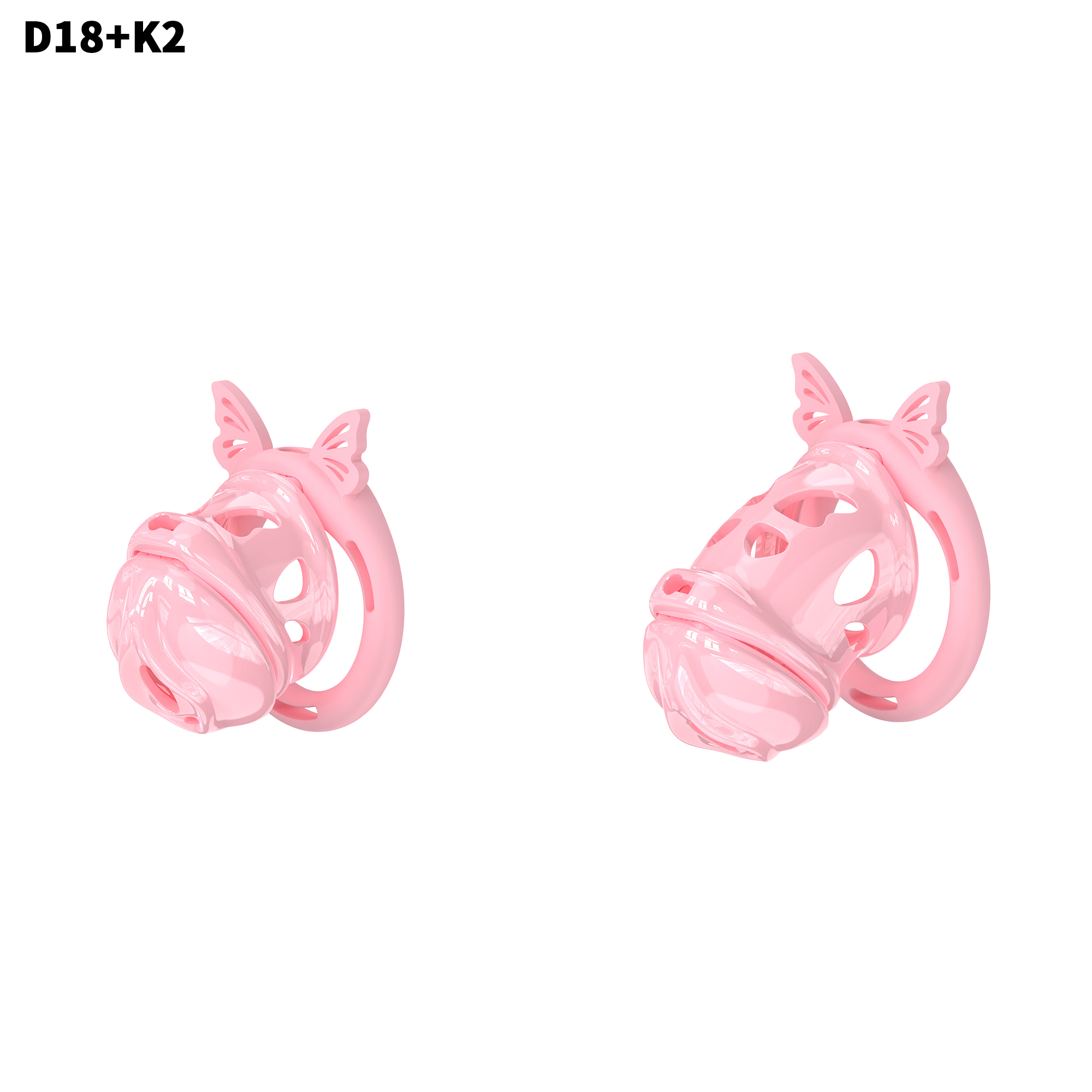 D18 Dual-Lock Chastity Set with K2-C - detail 1