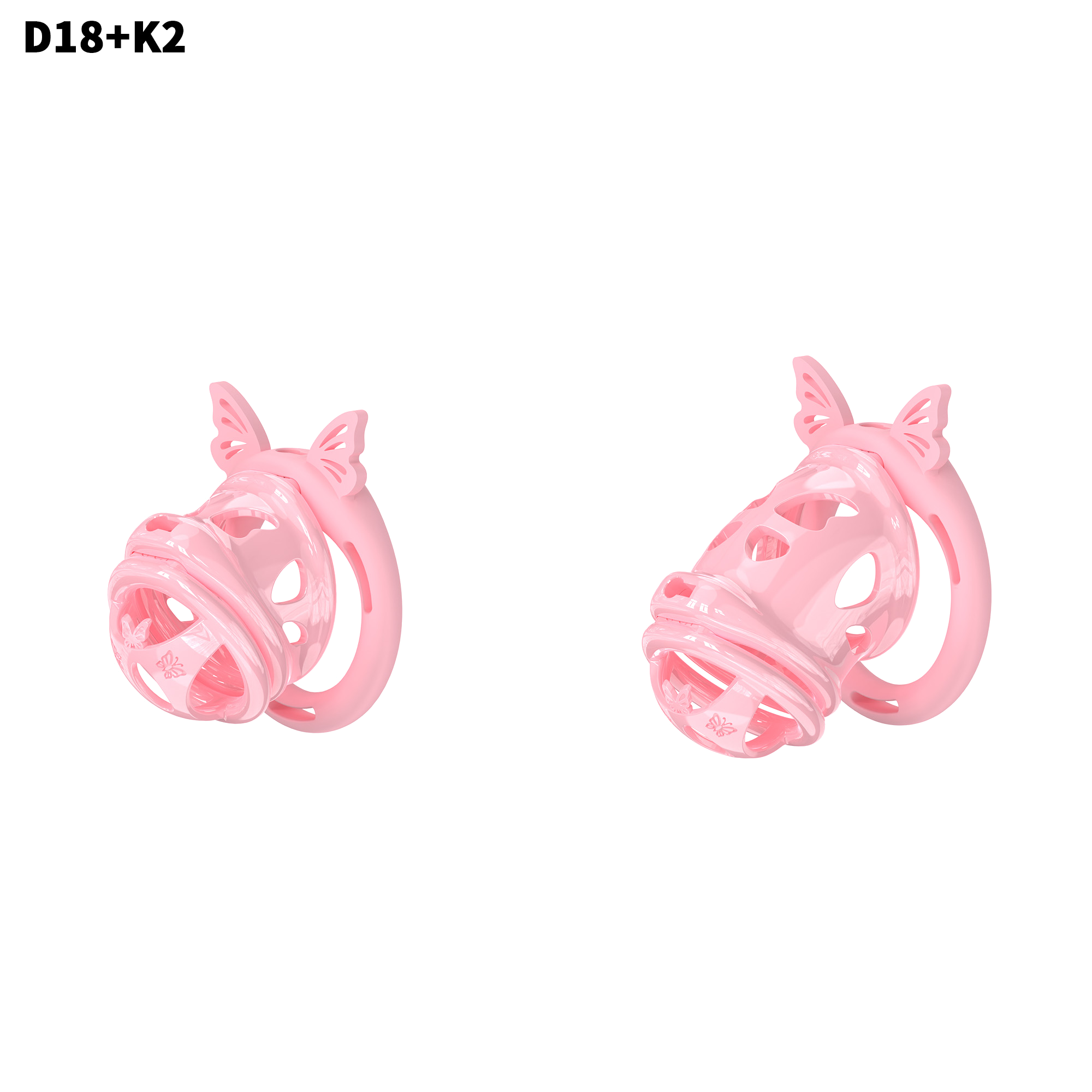 D18 Dual-Lock Chastity Set with K2-D - detail 1