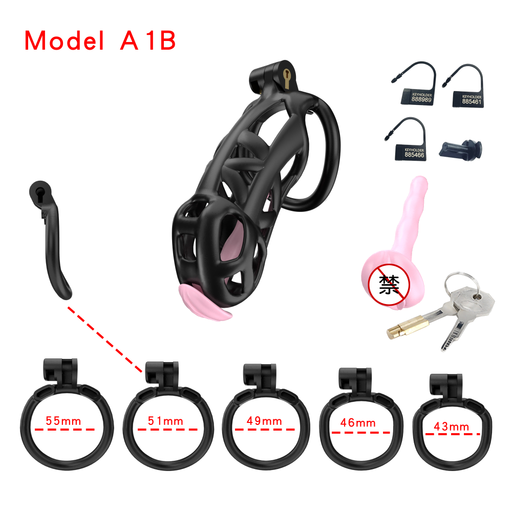 Generation 1 Chastity Cage Set (A1, B1, C1, D1, E1) - detail 1