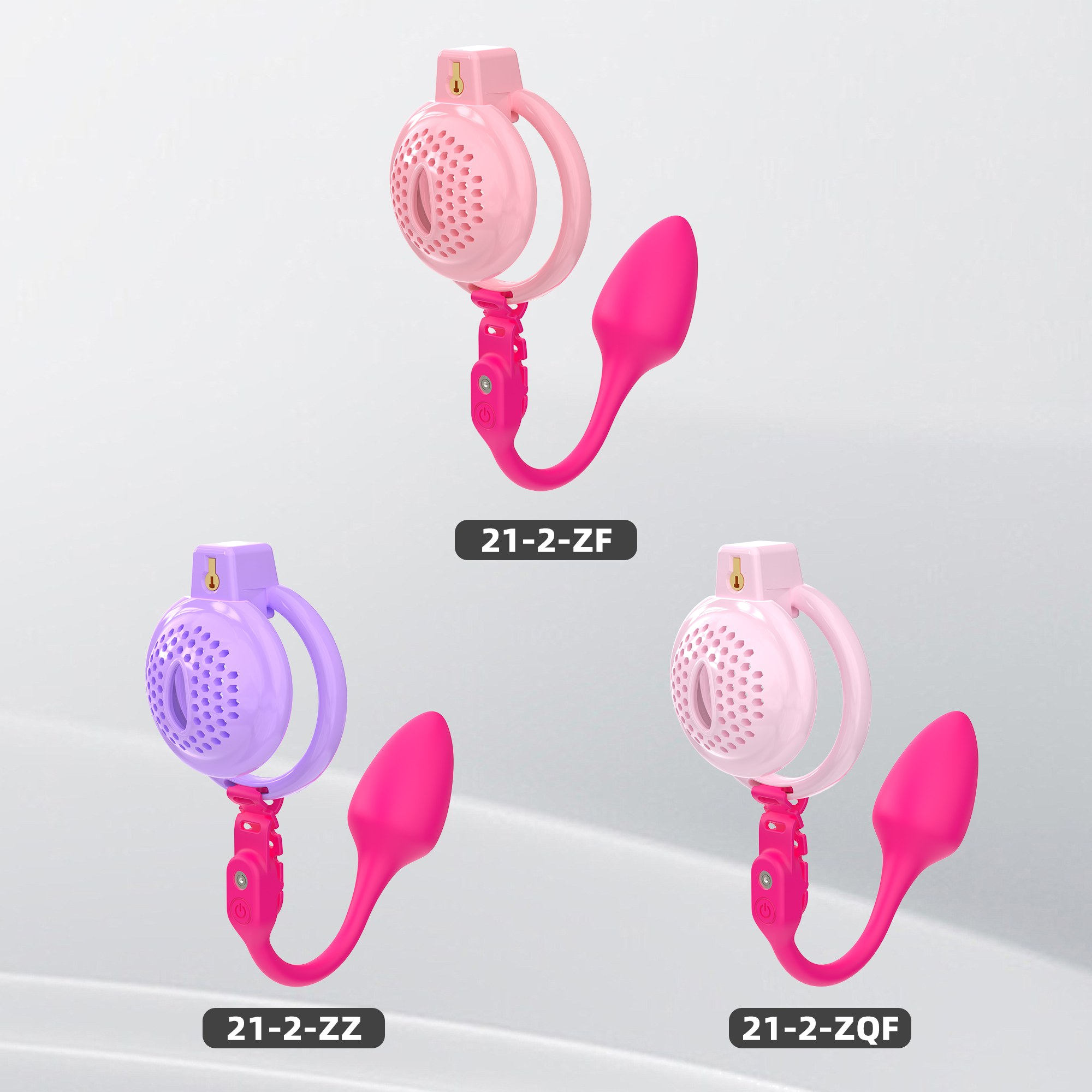 Generation 21Soft Silicone
(with Anal Plug) Chastity Cage Set (21—2) - main image