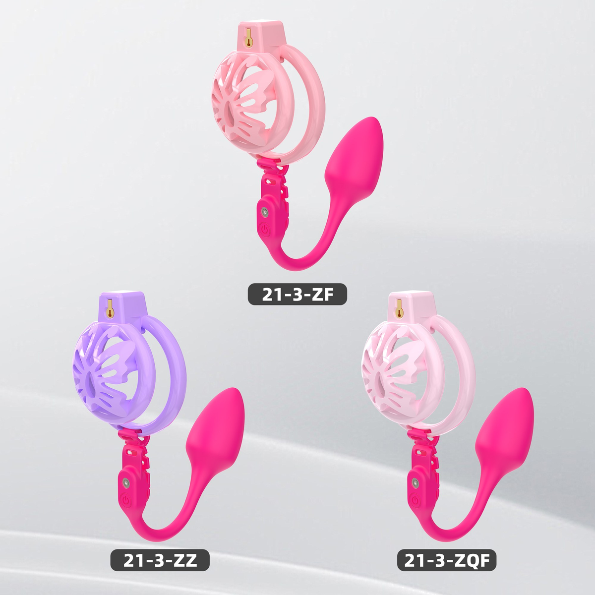 Generation 21Soft Silicone
(with Anal Plug) Chastity Cage Set (21—2, 21—3) - main image