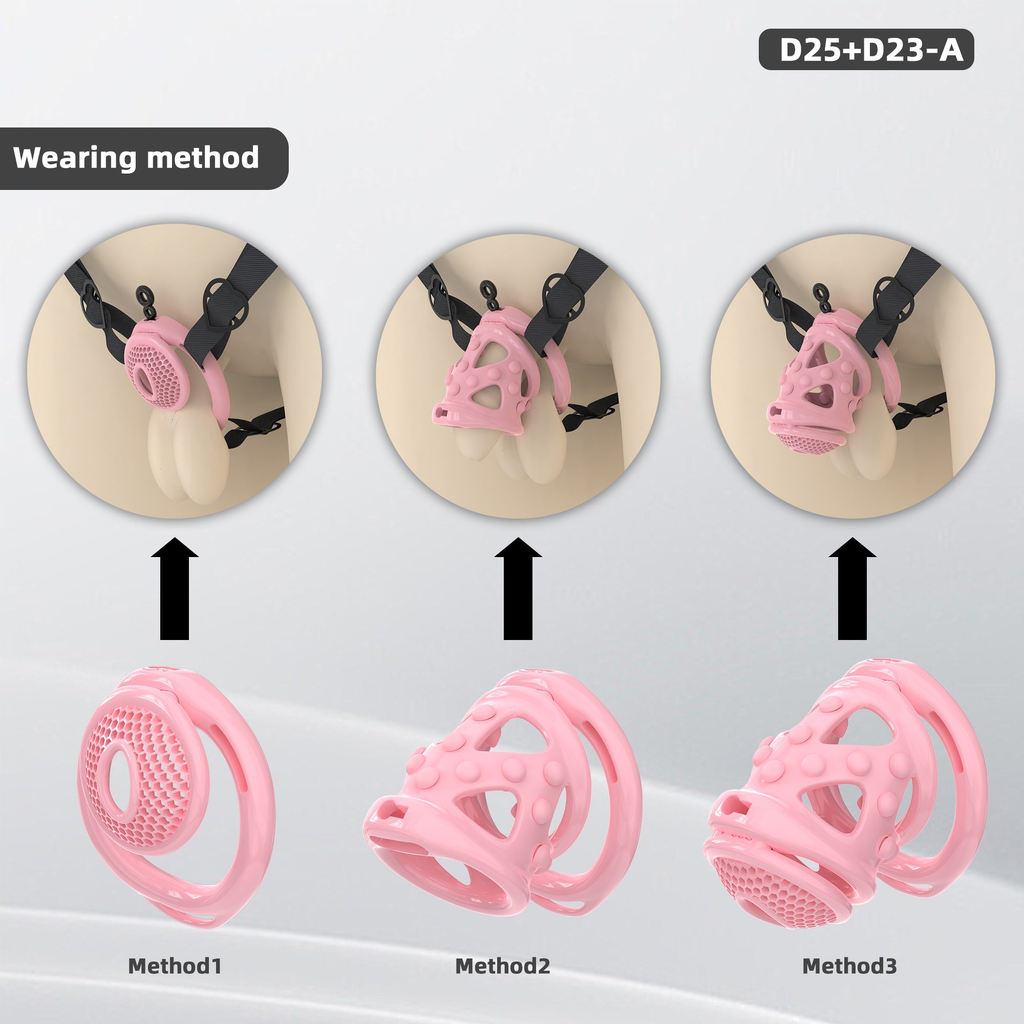 D25 Dual-Lock Chastity Set with D23-A - main image