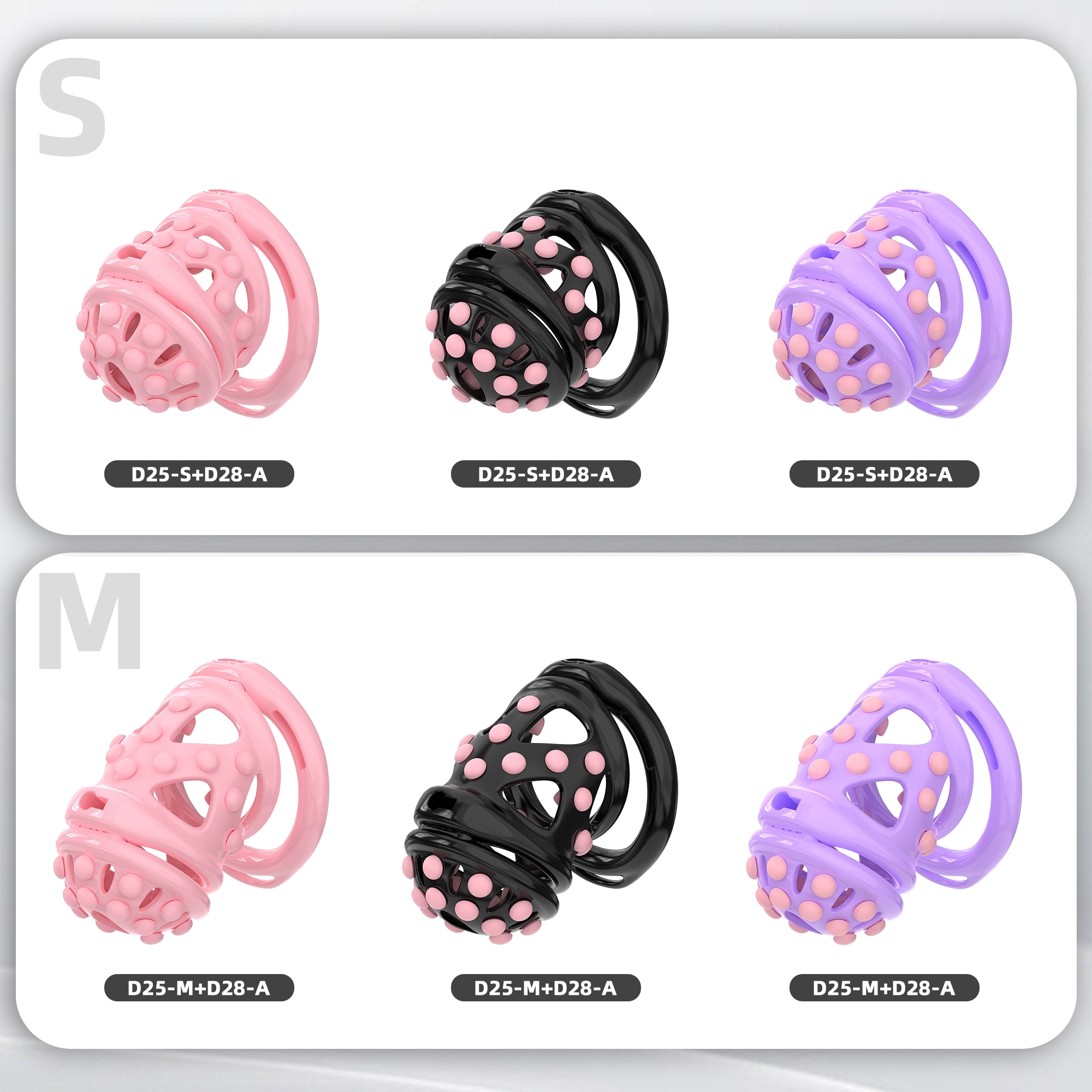 D25 Dual-Lock Chastity Set with D28-A - main image