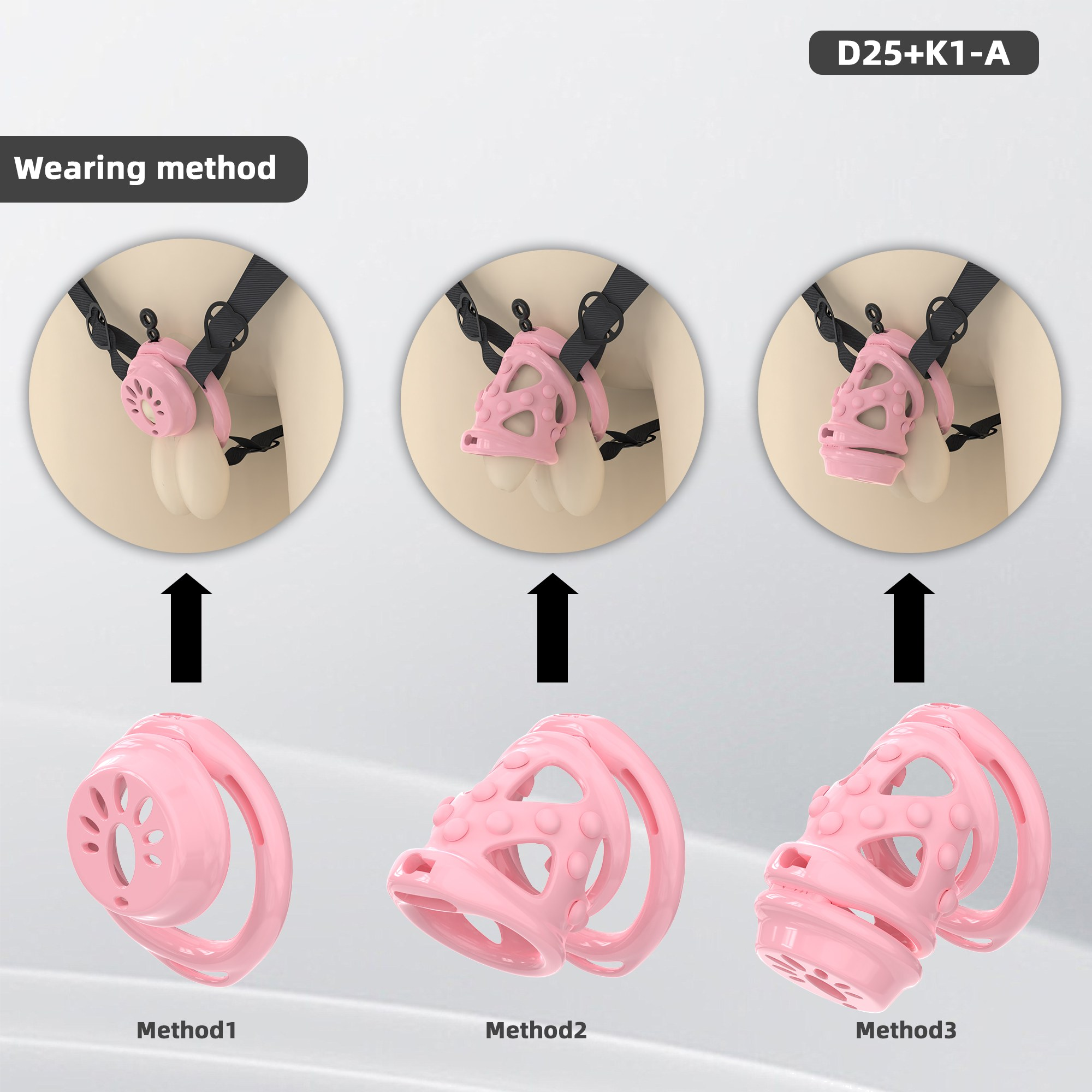 D25 Dual-Lock Chastity Set with K1-A - main image
