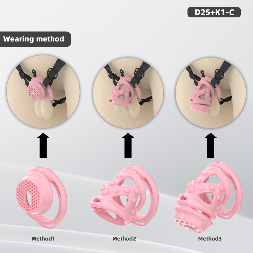 D25 Dual-Lock Chastity Set with K1-C - main image