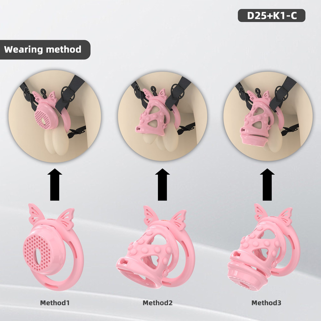D25 Dual-Lock Chastity Set with K1-C - detail 1