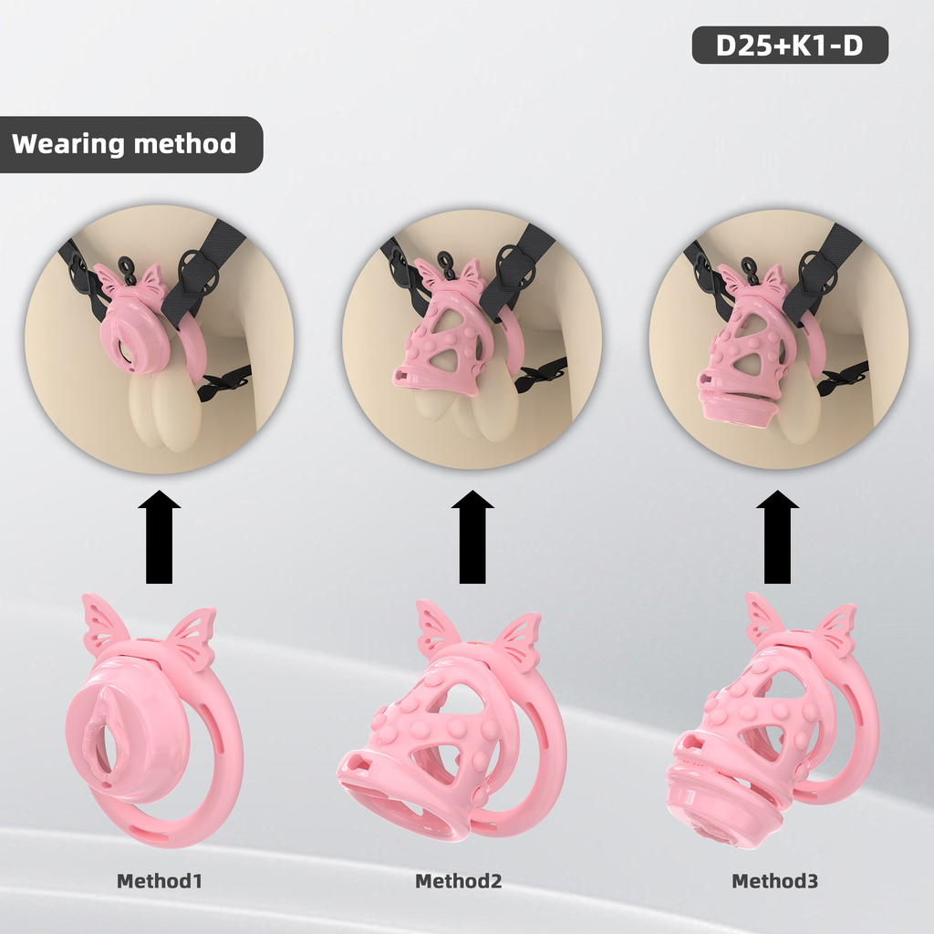 D25 Dual-Lock Chastity Set with K1-D - detail 1