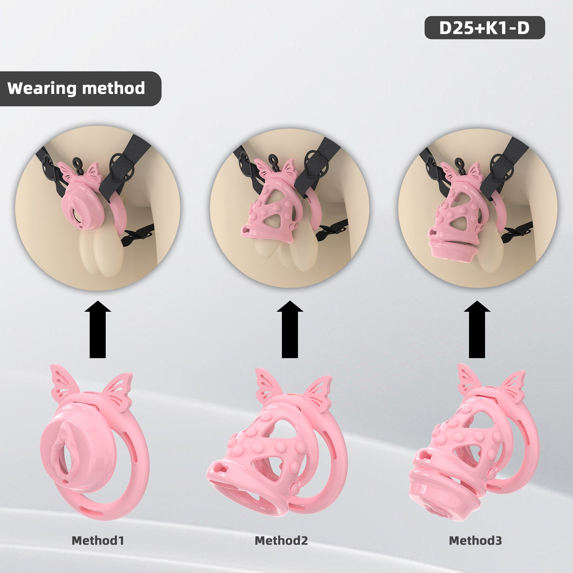 D25 Dual-Lock Chastity Set with K1-D - detail 1