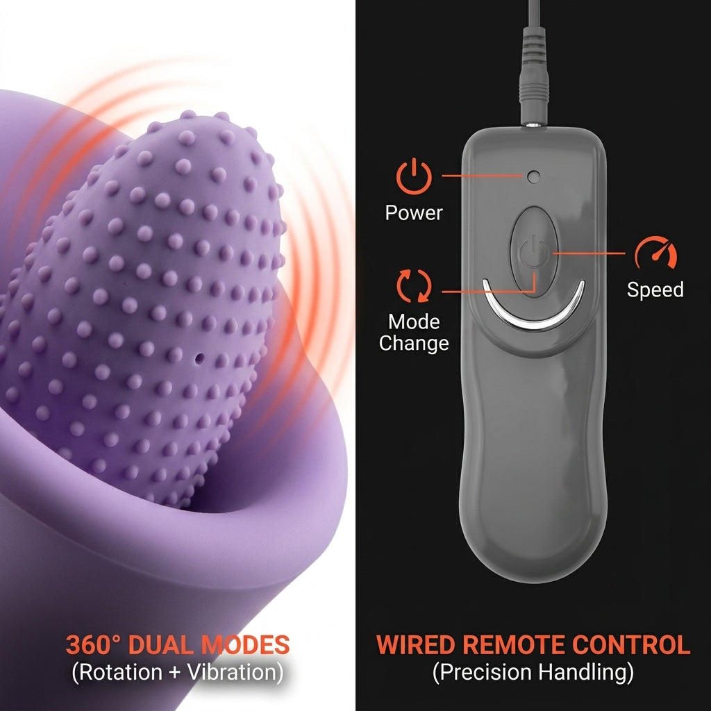 Wired Remote-Control Licking Vibrator - detail 2