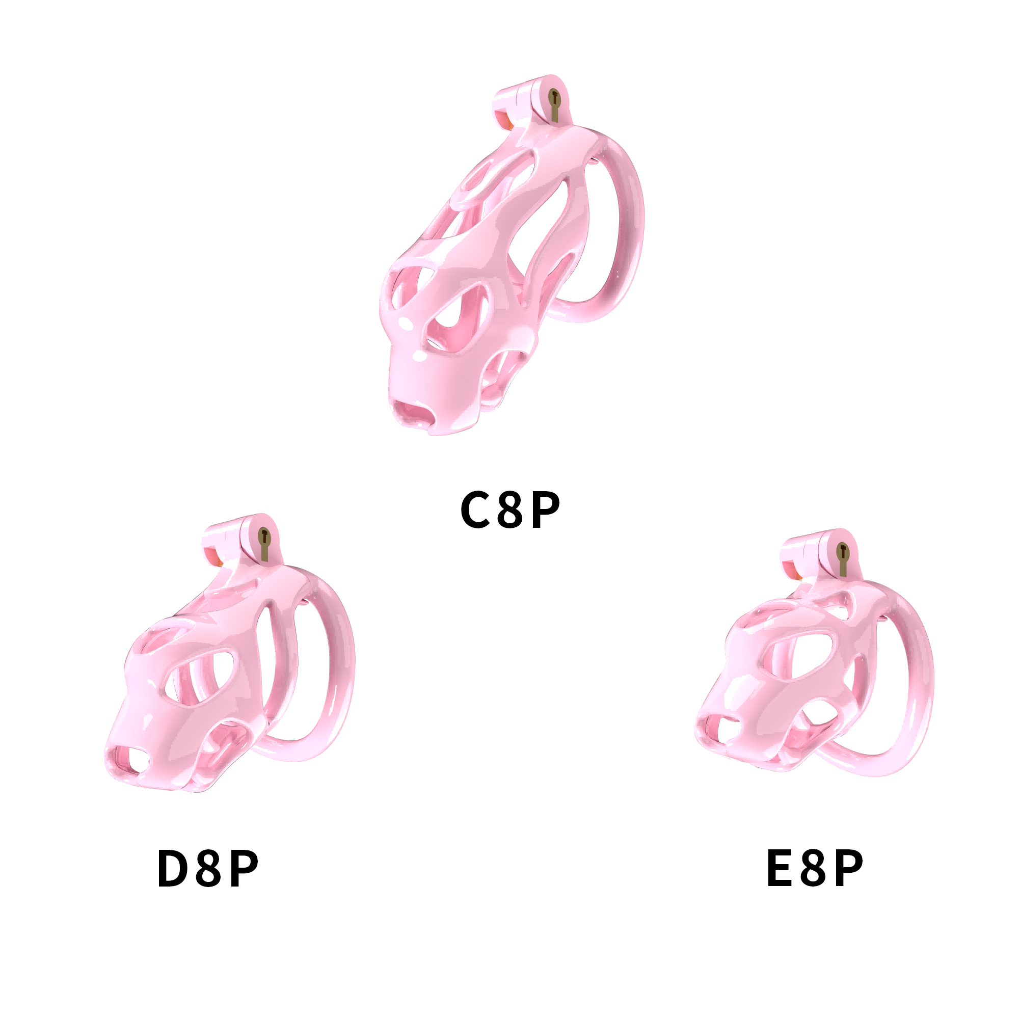Generation 8 Chastity Cage Set - main image