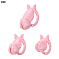 D10 Chastity Cage Set with Silicone Rings - main image