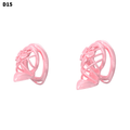 D15 Chastity Cage Set with Plastic Rings - main image