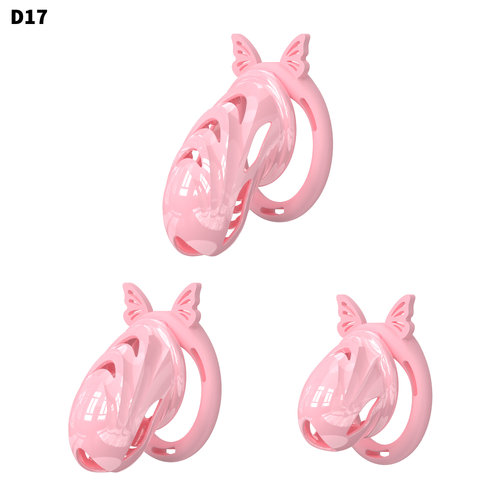 D17 Chastity Cage Set with Silicone Rings - main image