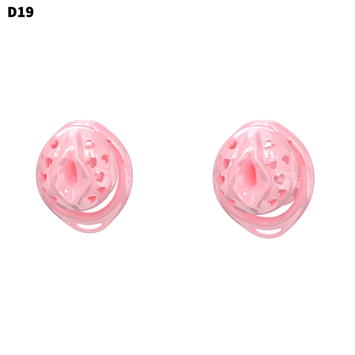 D19 Chastity Cage Set with Plastic Rings - main image