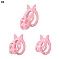 D1 Chastity Cage Set with Silicone Rings - main image