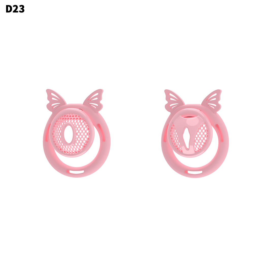 D23 Chastity Cage Set with Silicone Rings - main image