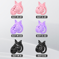 D27 Chastity Cage Set with Silicone Rings - main image