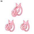 D2 Chastity Cage Set with Silicone Rings - main image