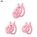 D5 Chastity Cage Set with Silicone Rings - main image