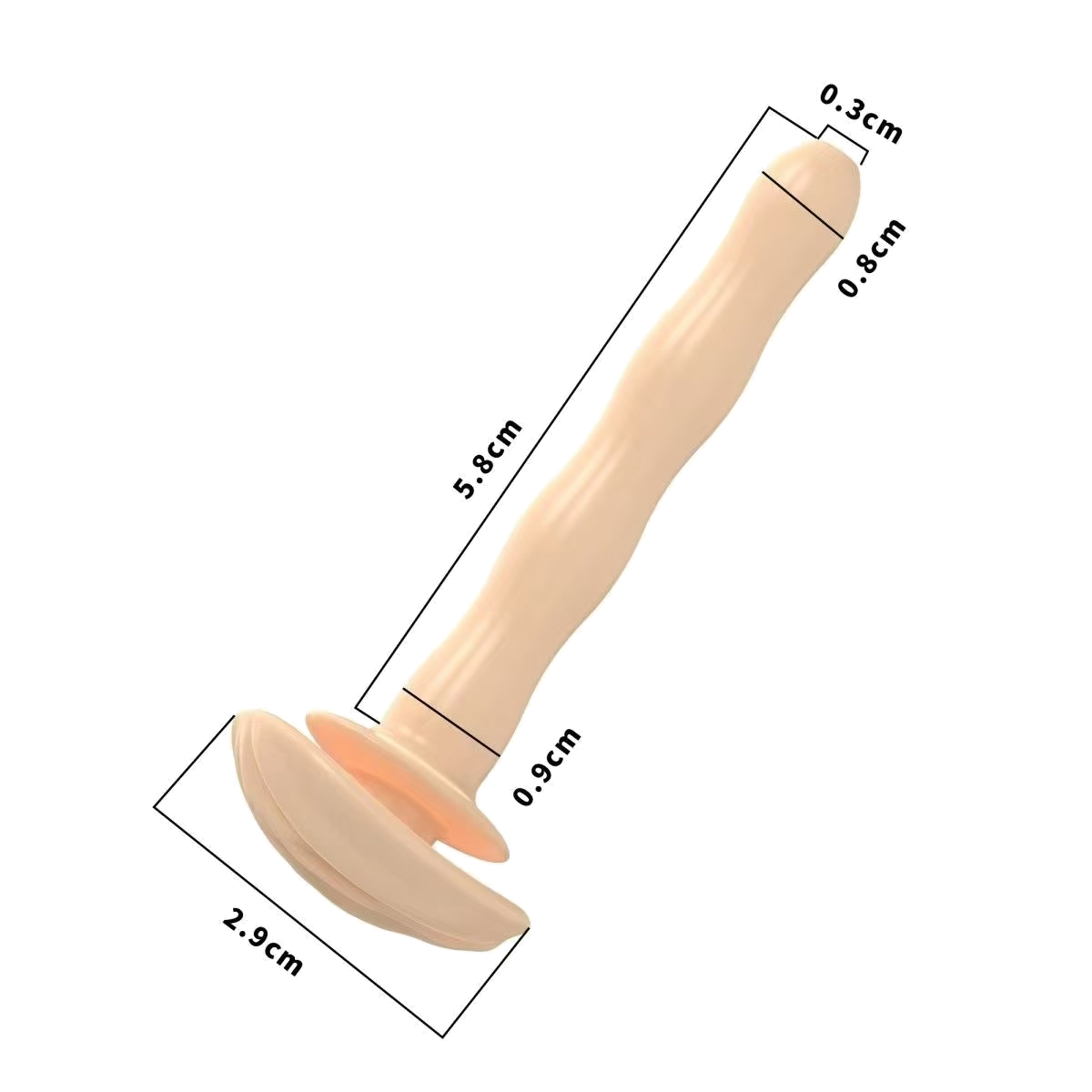 1 large black urethral tube - main image