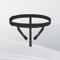 1 black triangular belt - main image