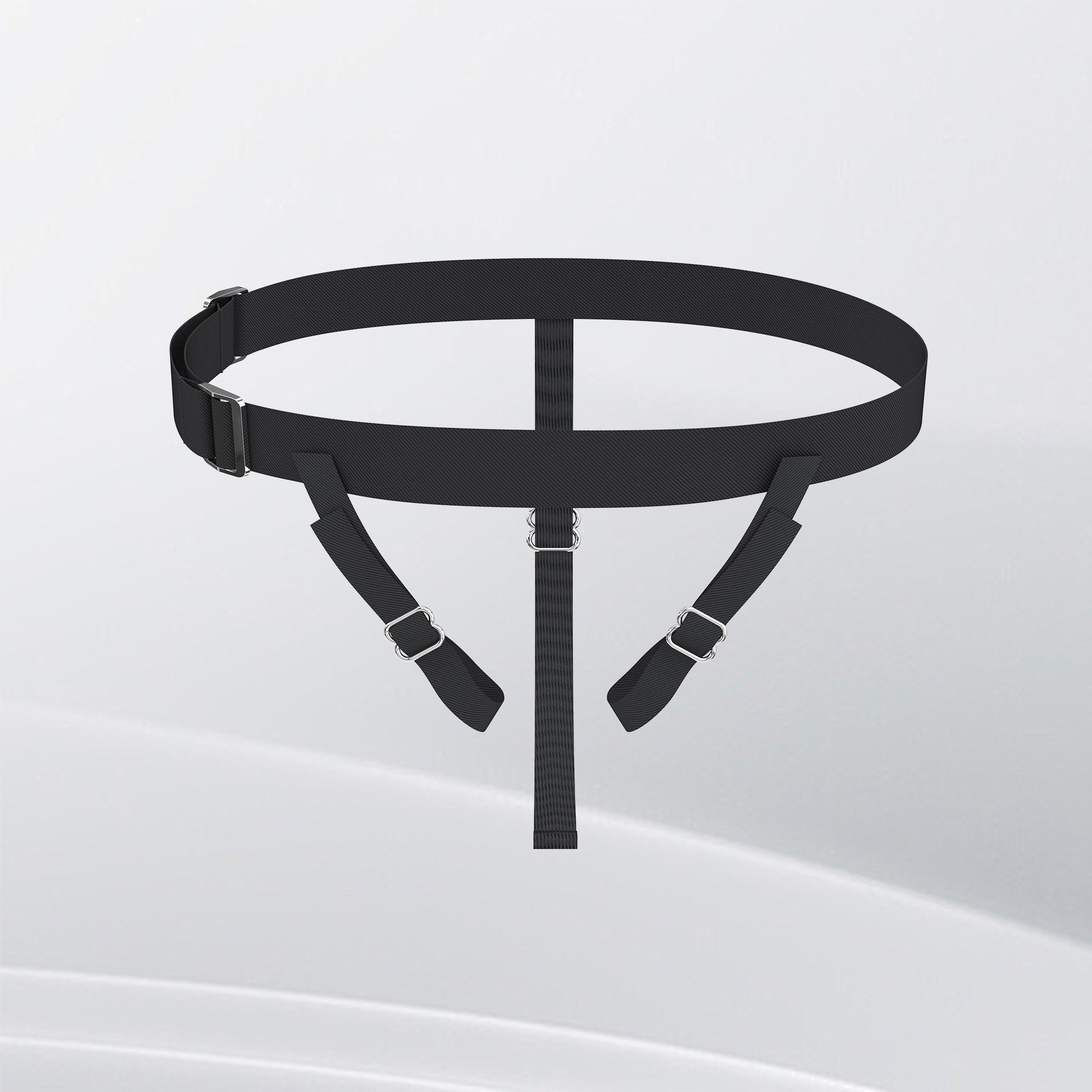 1 black triangular belt - main image