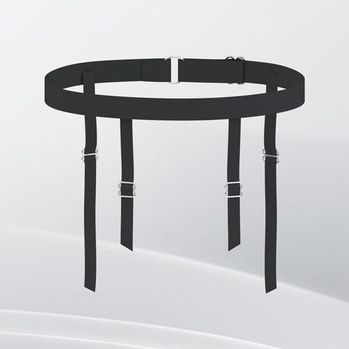 1 black four-strap belt - main image
