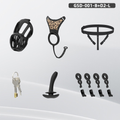 GSD+D2-S New Silicone Ring Chastity Set - main image