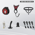 GSD+D28B New Silicone Ring Chastity Set - main image