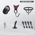 GSD+D4-S New Silicone Ring Chastity Set - main image