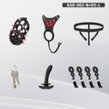 GSD+D5-S New Silicone Ring Chastity Set - main image