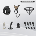 GSD+K1-D New Silicone Ring Chastity Set - main image
