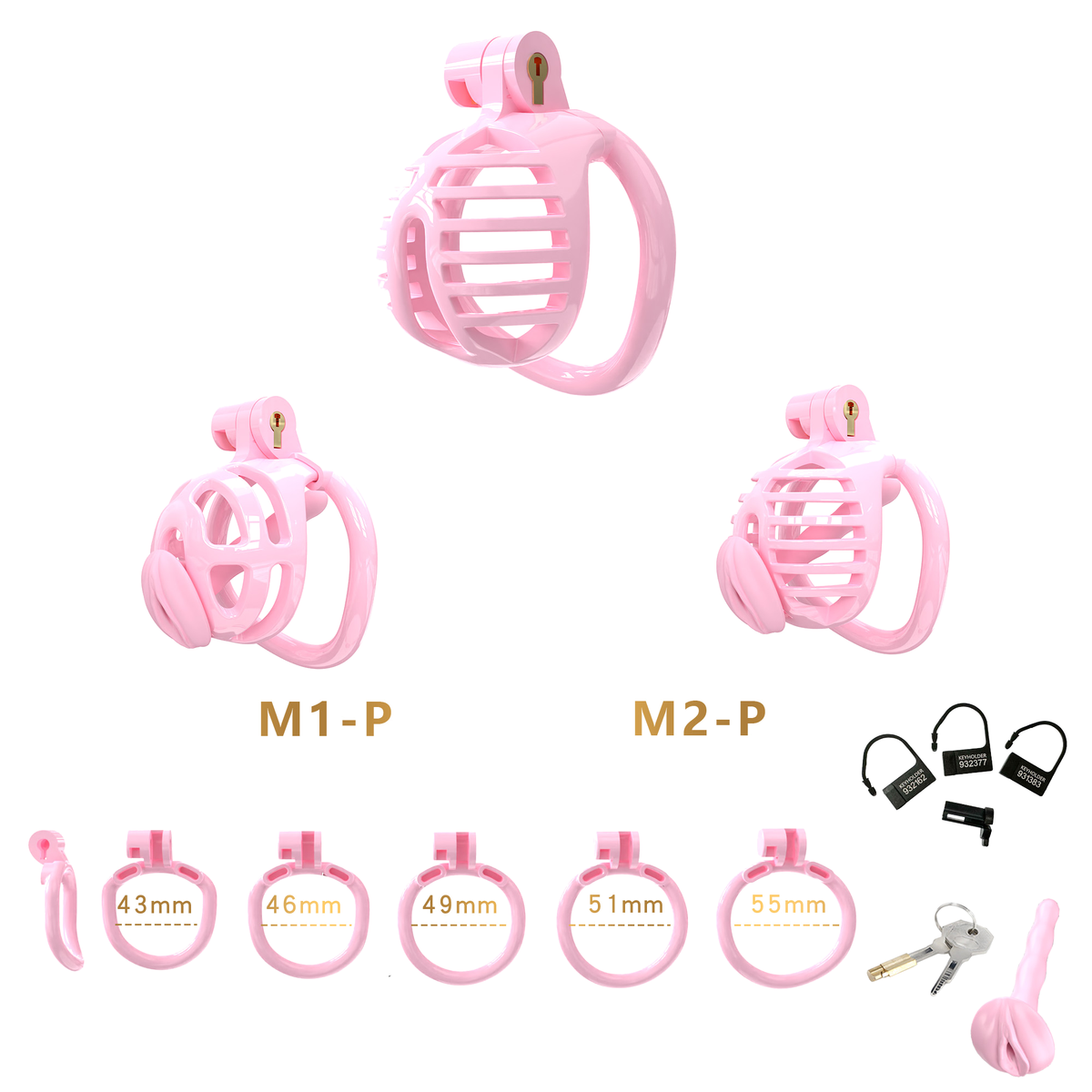 M Series Chastity Cage Set - main image