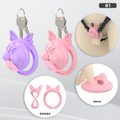 R1 Chastity Cage Set (4 Silicone Rings) - main image