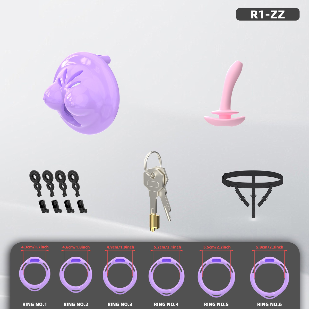 R1 Chastity Cage Set - detail 1
