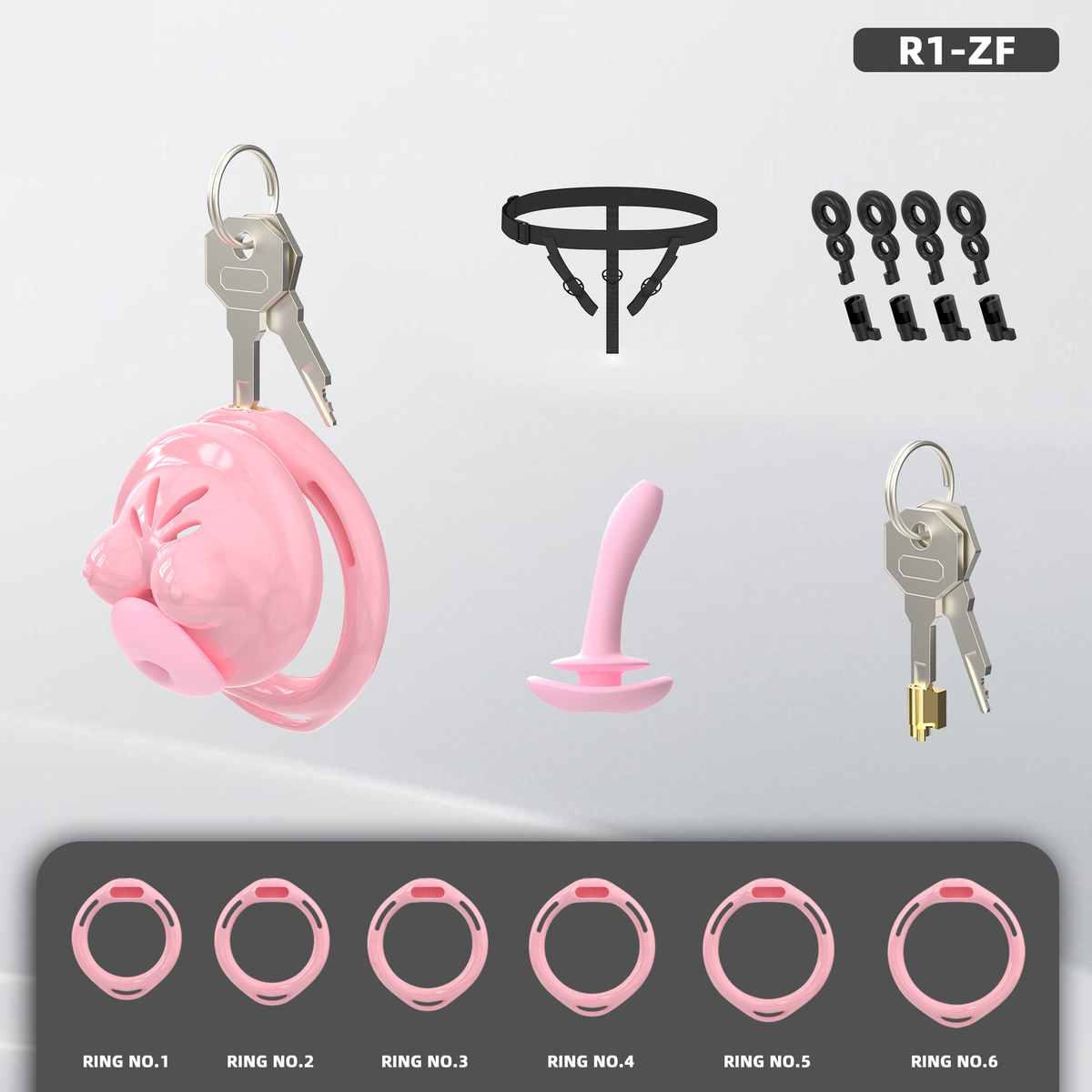 R1 Chastity Cage Set - main image
