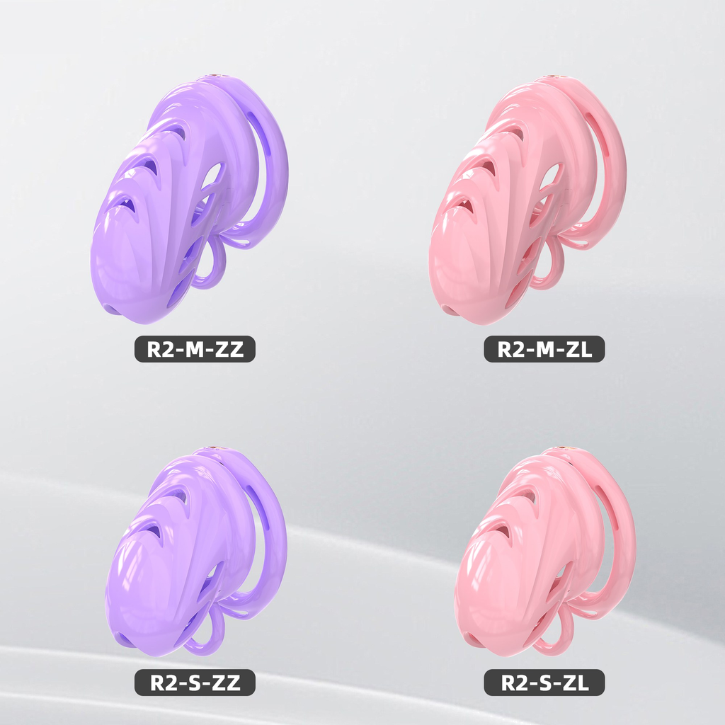 R1 Chastity Cage Set (6 Plastic Rings) - main image