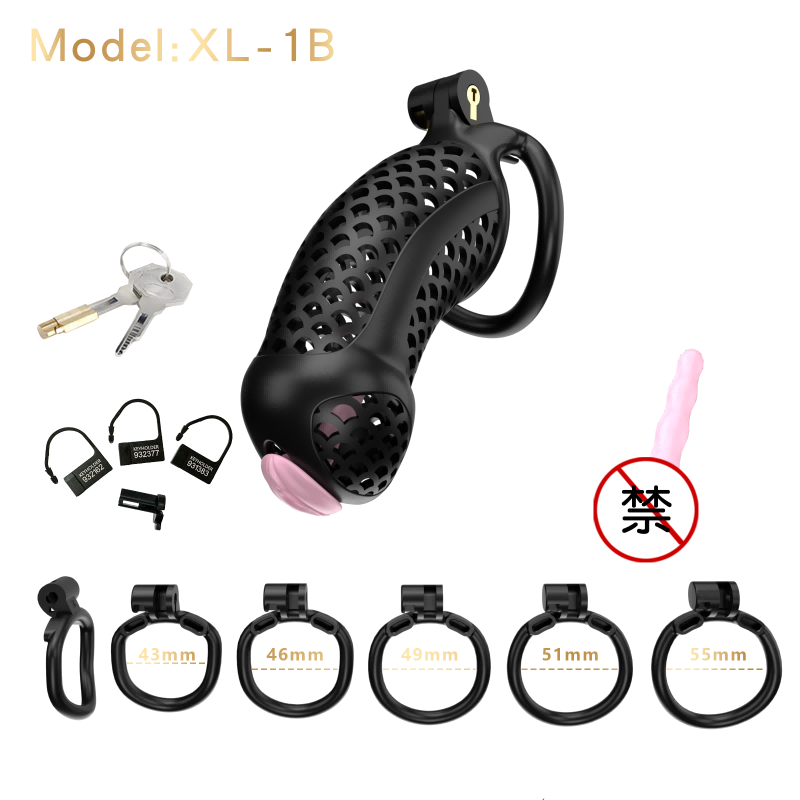 Extra Large Chastity Cage Set - detail 1